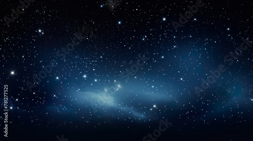 The deep blue of the cosmos with countless stars offers an image of infinite space and possibilities photo