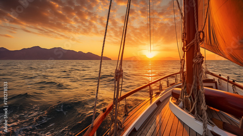 Sailing at Sunset: A Stunning Display of Nautical Adventure