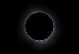 Prominences - Total Solar Eclipse - April 8, 2024, Waterville, Quebec, Canada