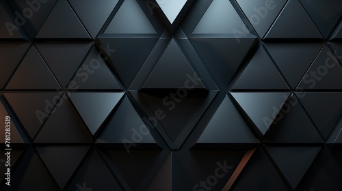 The image contains interesting layers of geometric shapes with subtle lighting creating depth and sophistication photo