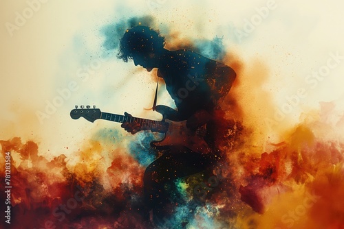 Rock music background. Rock poster. Background for music festival or concert poster or flyer, design template