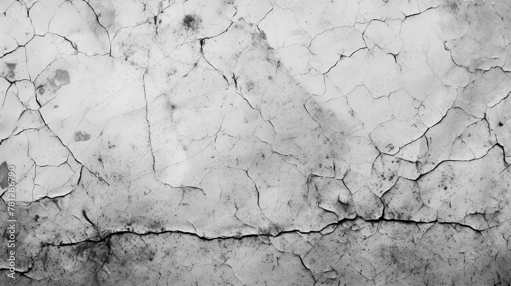 High detailed white concrete wall texture with visible cracks and weathered marks creating a grunge appearance High detailed white concrete wall texture with visible cracks and weathered marks creating a grunge appearance
