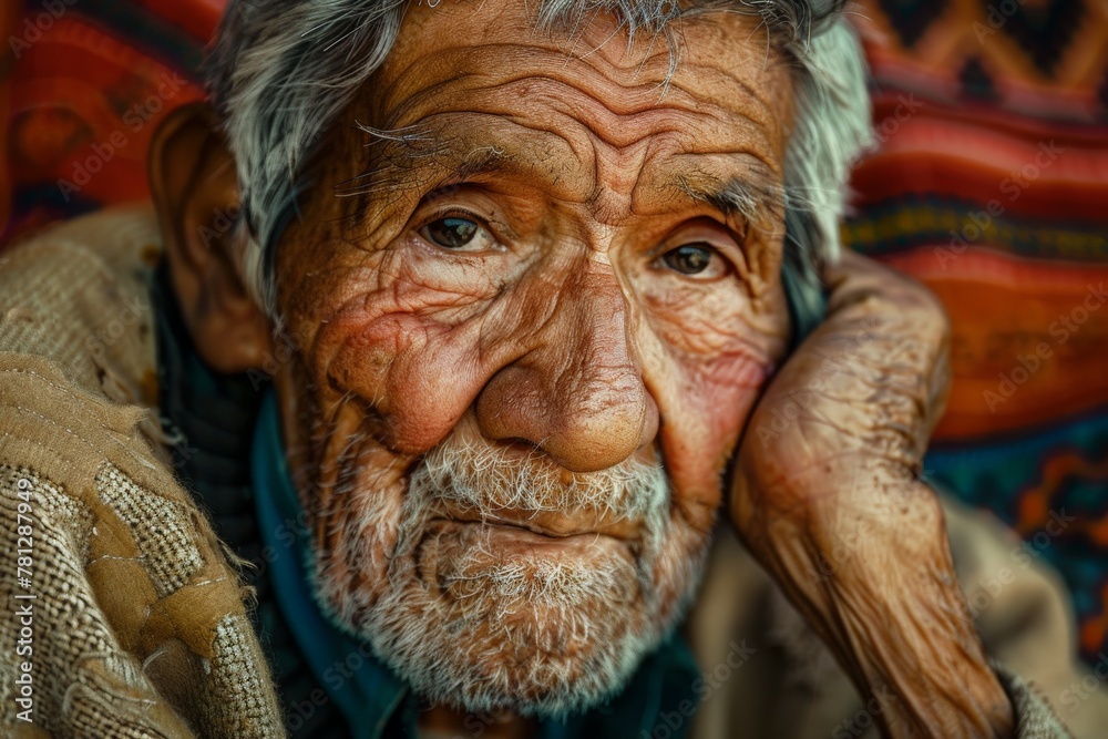 An elderly man with deeply etched wrinkles on his face, reflecting a lifetime of wisdom and experience. An elderly man with deeply etched wrinkles on his face, reflecting a lifetime of wisdom and experience.