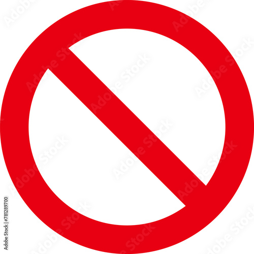 Sign forbidden. Icon symbol ban. Red circle sign stop entry ang slash line isolated on transparent background. Mark prohibited. Icon symbol ban. Mark prohibited.
