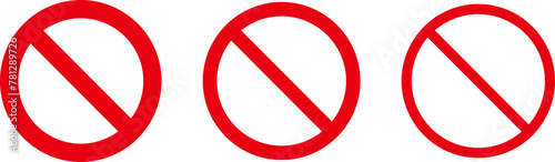 Sign forbidden. Icon symbol ban. Red circle sign stop entry ang slash line isolated on transparent background. Mark prohibited. Icon symbol ban. Mark prohibited.
