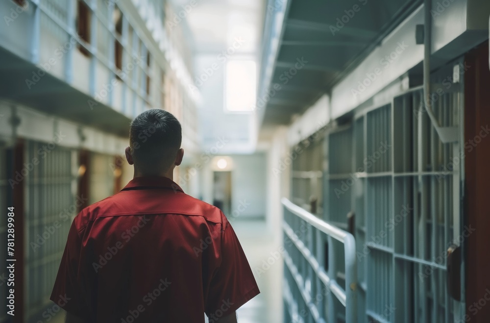 Prison corridor walk Prison corridor walk