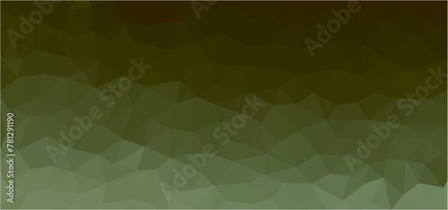 Abstraktes farbiges Polygon Hintergrunddesign. Olive farbige Vektorillustration. Geometrischer Origami-Stil mit Farbverlauf, Mosaik Designmuster für Poster
