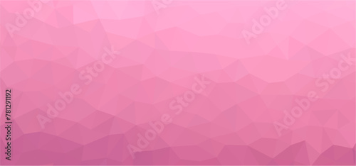 Abstraktes rosa farbiges Polygon Hintergrunddesign, Geometrischer Origami-Stil mit Farbverlauf, Pink Mosaik Designmuster