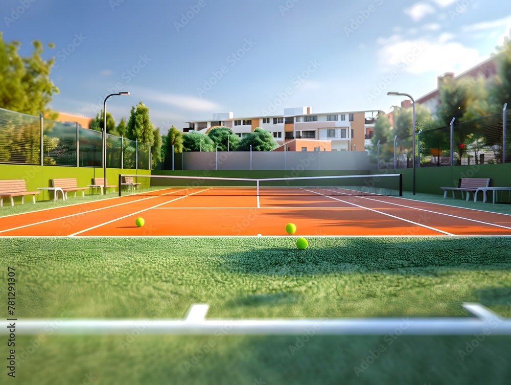 Fototapeta premium Tennis concept background , backdrop 
