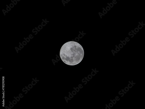 Full moon on dark night