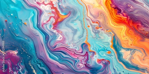 A sophisticated home decor piece featuring a marbled effect background with vibrant colors and a textured texture. © Flop