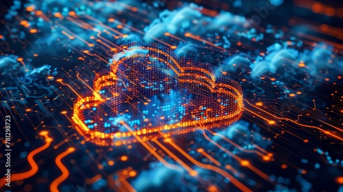 Cloud Security: A digital lock securing access to cloud data
