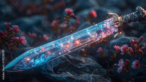 The best fantasy sword you will ever see - a 3D digital illustration....