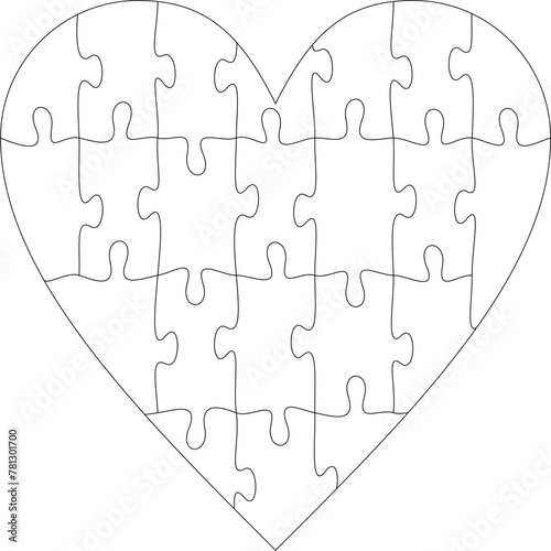 Heart Puzzle files for laser cutting, file for plotter cutting, xtool files, silhouette cameo files