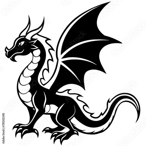  A black Dragon tattoo