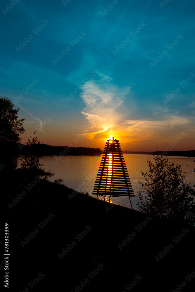 alignment of the navigation sign. High quality photo