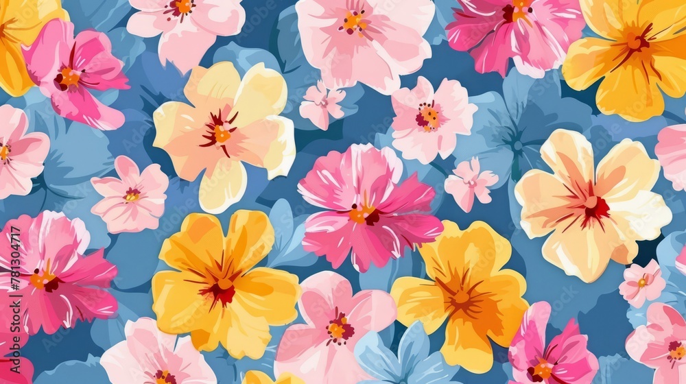 Flower pattern background design.