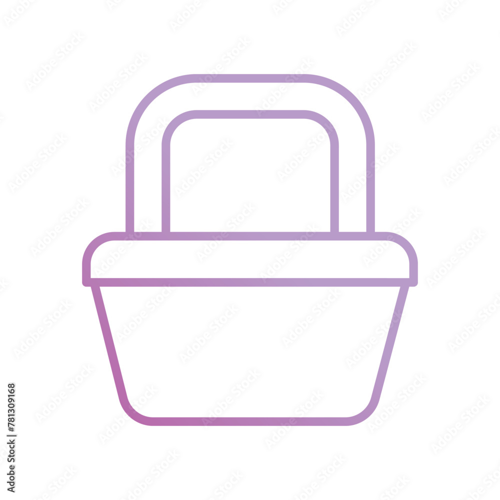 lunch box icon with white background vector stock illustration lunch box icon with white background vector stock illustration