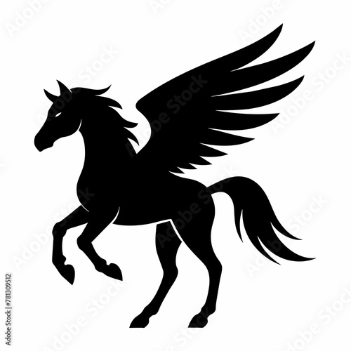 Pegasus Horse silhouettes