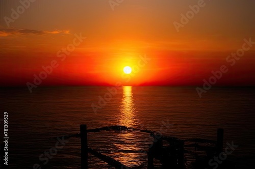 Beautiful red sunset © Romaboy