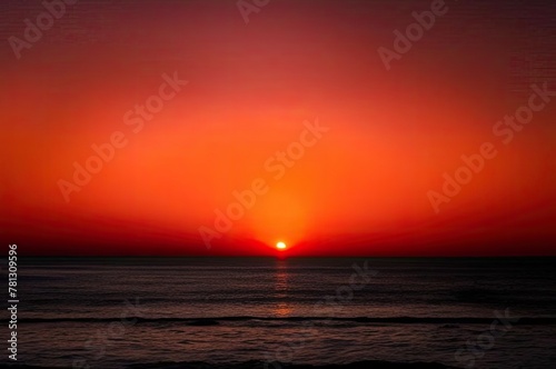 Beautiful red sunset