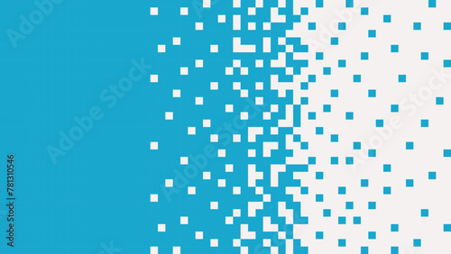 Abstract blue and white pixels background of geometric shapes simple flat style. Vector pattern. ready to use for cloth, textile, wrap and other.