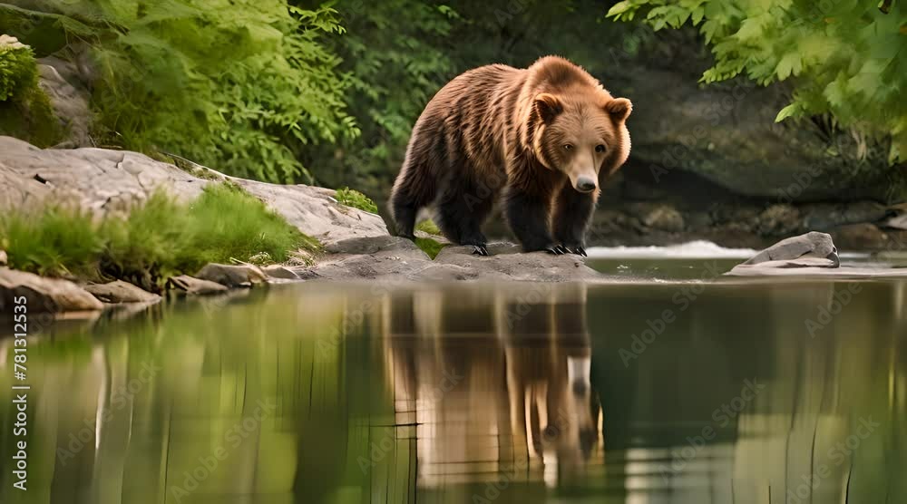 bear looking for prey bear looking for prey