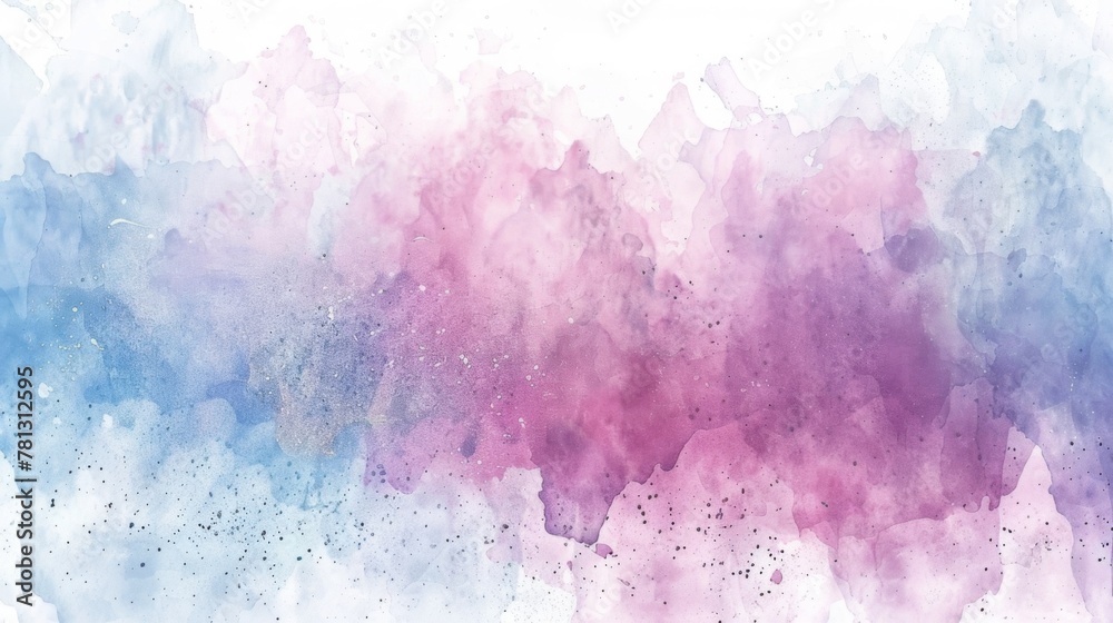 Abstract Pink and Blue Watercolor Background for Artistic Designs.