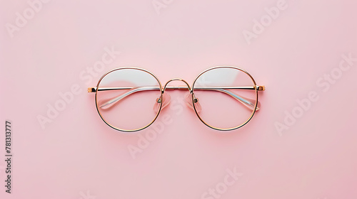 Eyeglasses, minimal wallpaper, an essential equipment in daily life for clear vision