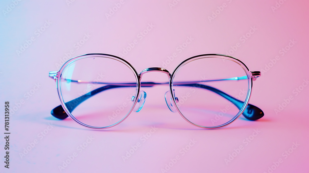 Eyeglasses, minimal wallpaper, an essential equipment in daily life for clear vision Eyeglasses, minimal wallpaper, an essential equipment in daily life for clear vision