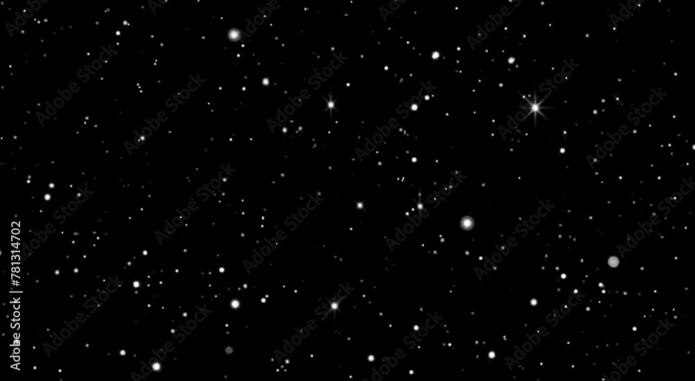 Traveling Through Dense Starfield in Outer Space Loop. Space warp speed ...