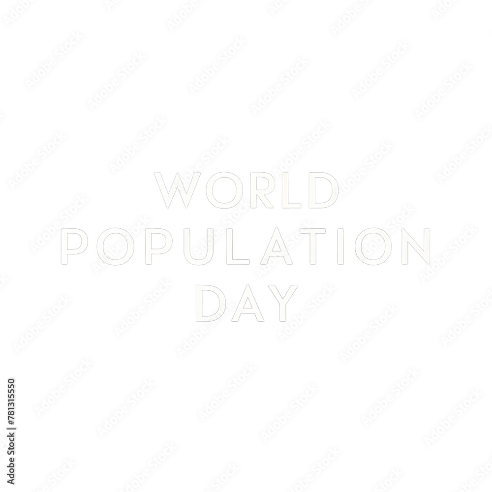 Illustration of World Population Day Concept, 11July. Explosion of world population.
