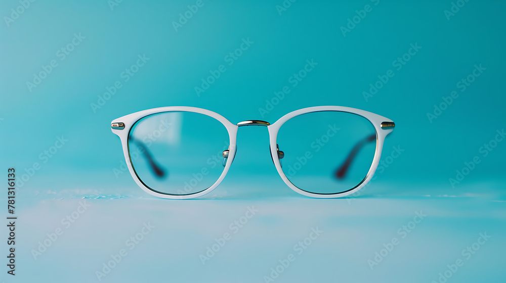 Eyeglasses, minimal wallpaper, an essential equipment in daily life for clear vision