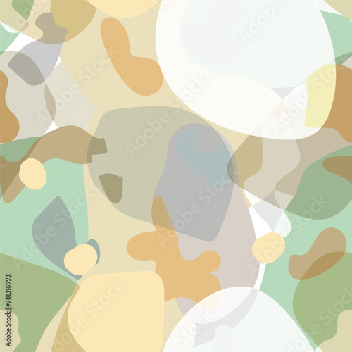 Abstract seamless pattern in modern simple style. Tropical nature inspired. D...