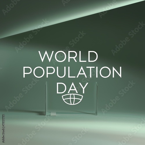 Illustration of World Population Day Concept, 11July. Explosion of world population