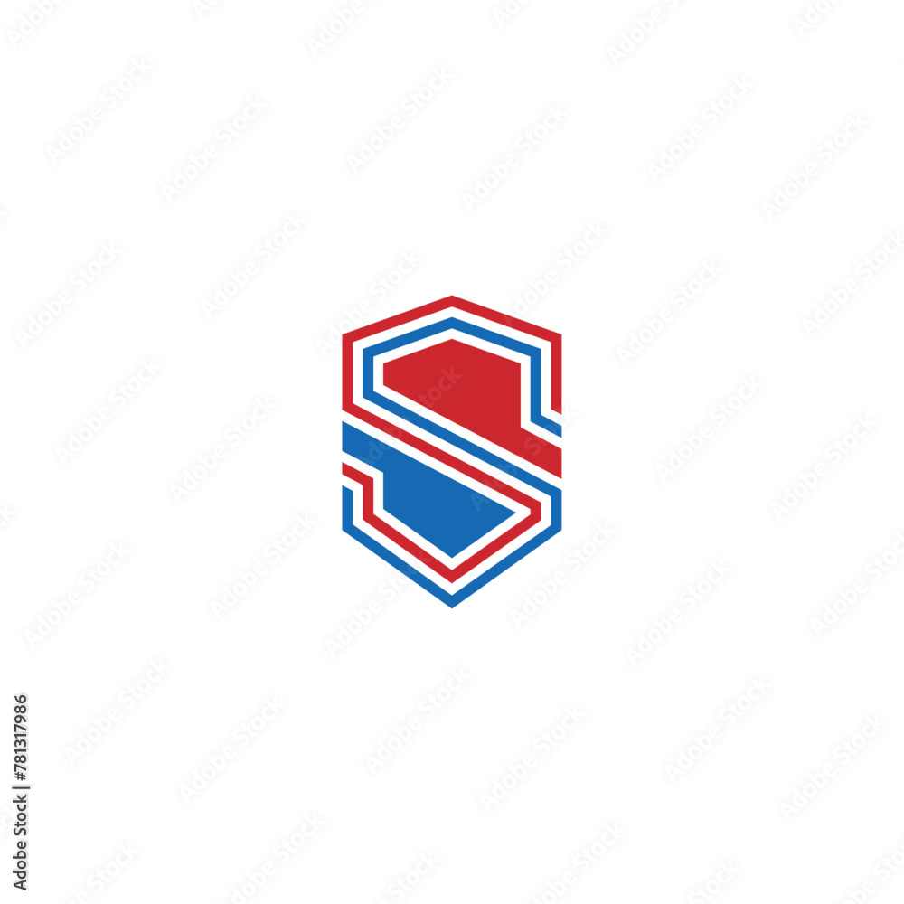 Shield S letter security company logo design. Shield S letter security company logo design.