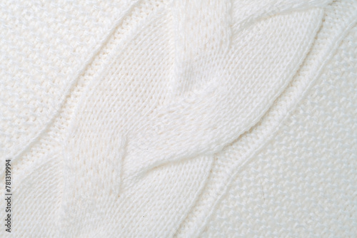 Close Up View of a White Blanket