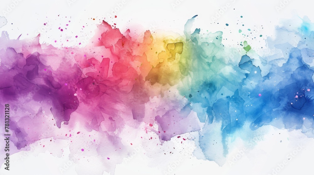 Vibrant Watercolor Explosion - Artistic Background for Creative Design.