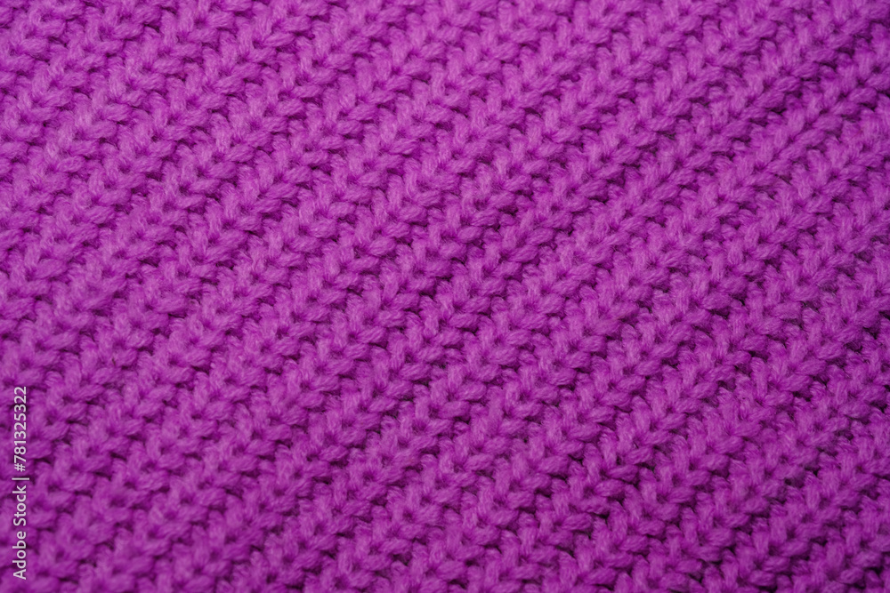 Close Up of Purple Knitted Material Close Up of Purple Knitted Material