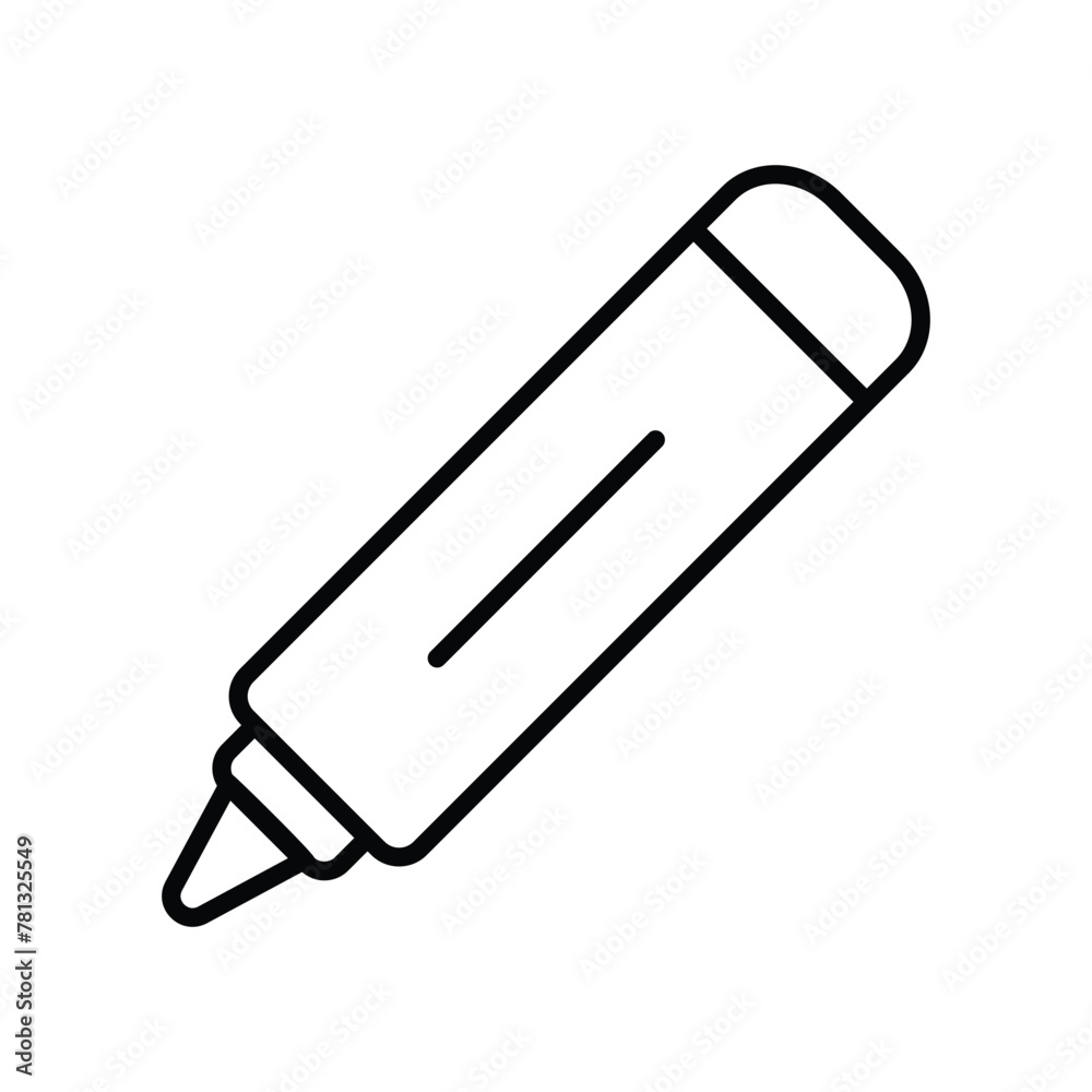 marker icon with white background vector stock illustration marker icon with white background vector stock illustration