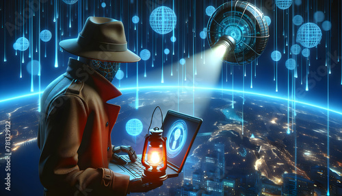 Photo real as Cyber Sleuth Signal: A beacon for digital detectives in the cybersecurity landscape photo
