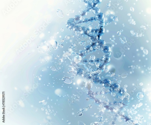 growth factor molecule concept, cosmetics molecule