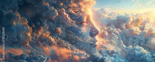Dramatic surreal artwork takes center stage in this captivating and memorable banner ad. photo