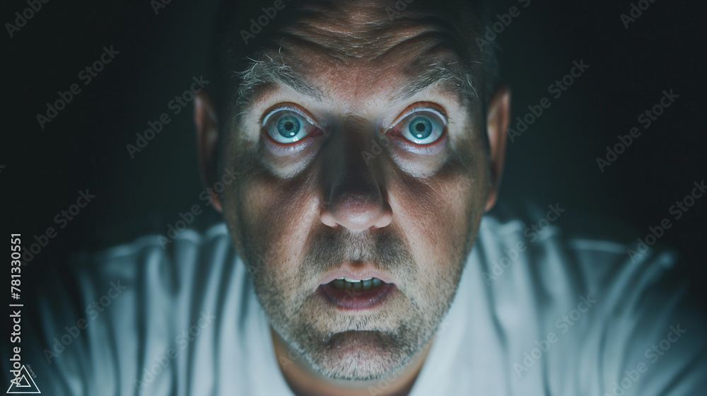 Man watching TV. Man watching TV.