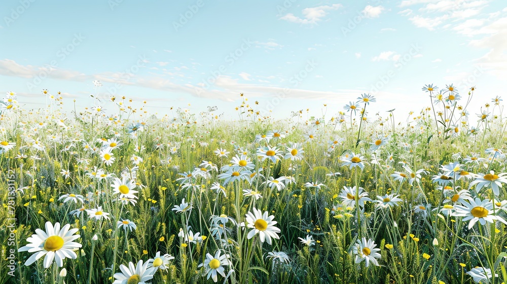 Fototapeta premium Wild Splendor Daisies in Natural Habitat