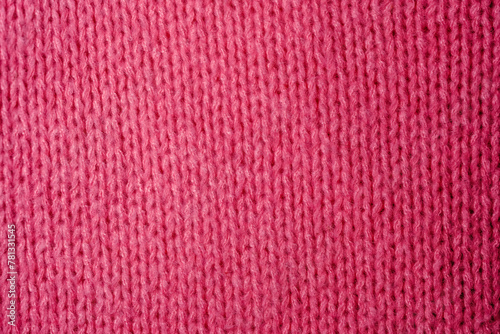 Close Up of Pink Knitted Material