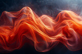 A dynamic wave in fiery red, igniting passion and creativity