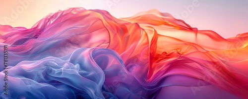 Abstract digital art with swirling shapes and soft pastel tones, ideal for adding visual interest to your designs.