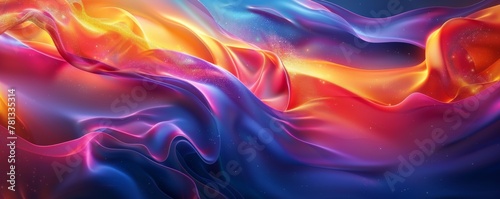 Twisted shapes come to life in a colorful dance on this abstract background, perfect for poster designs.