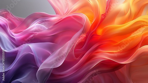 Colorful twisted shapes dance across a digital canvas, creating a captivating backdrop for designs. photo